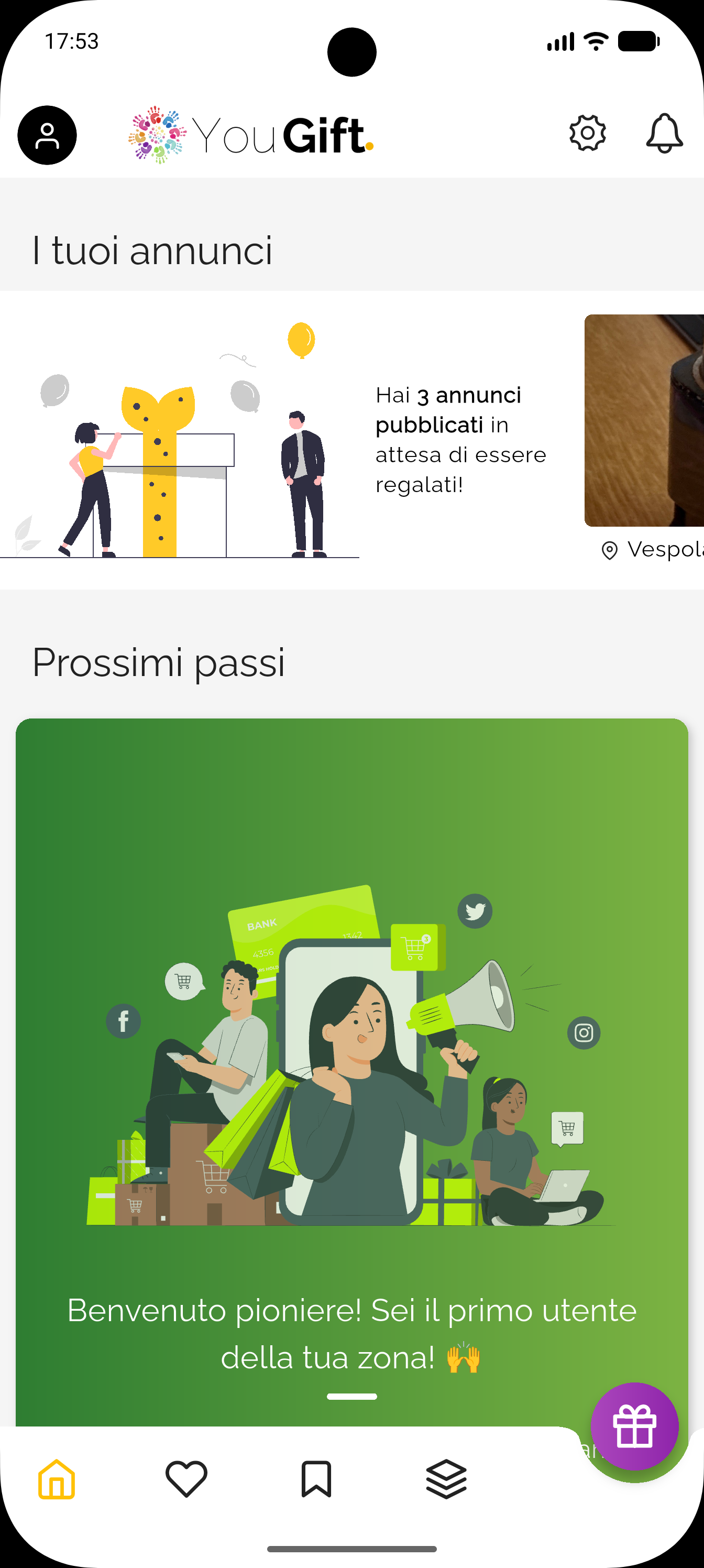 YouGift app – schermata 1